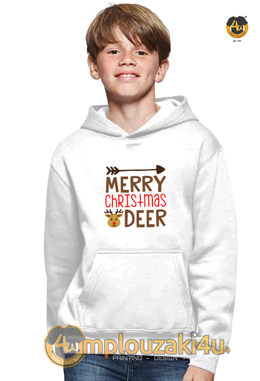 Merry-Christmas-deer-kid-hoodie