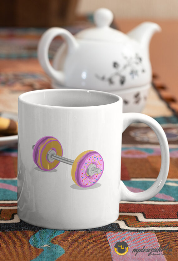 Donut-barbell-mug